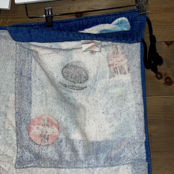 1996 vintage Coca-Cola drawstring beach towel in bag 2 in 1 - Picture 7 of 13
